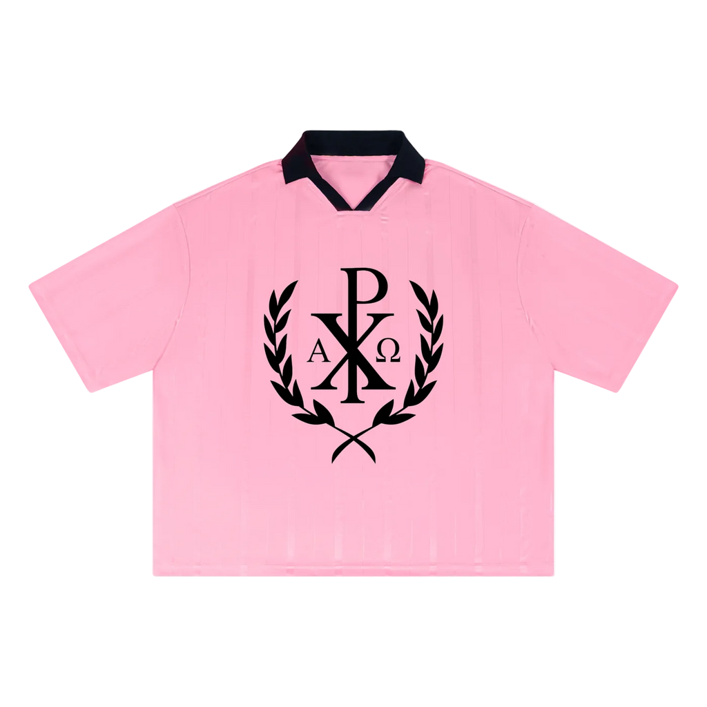 Chi Rho Striped Boxy Soccer Jersey