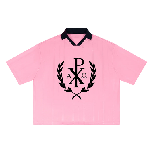 Chi Rho Striped Boxy Soccer Jersey