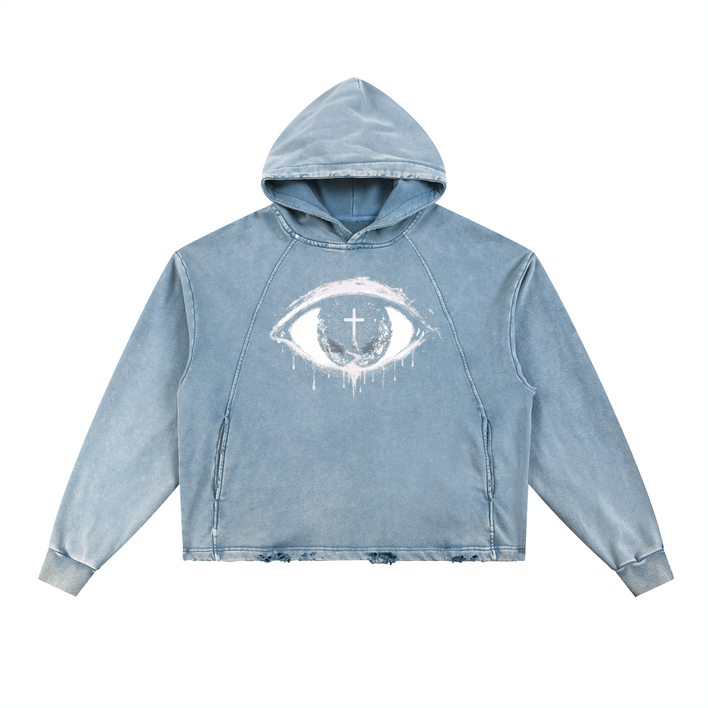 EYE OF CHRIST Vintage Washed Hoodie
