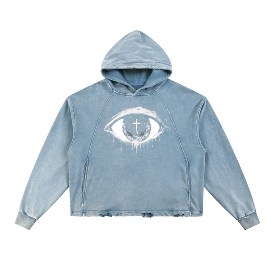 EYE OF CHRIST Vintage Washed Hoodie