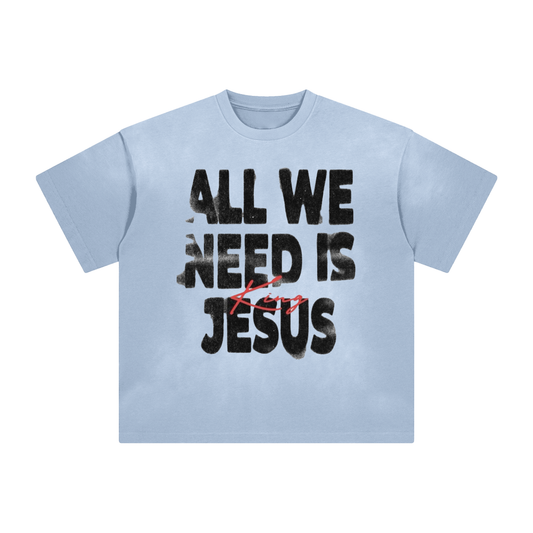 ALL WE NEED IS JESUS Washed T-Shirt