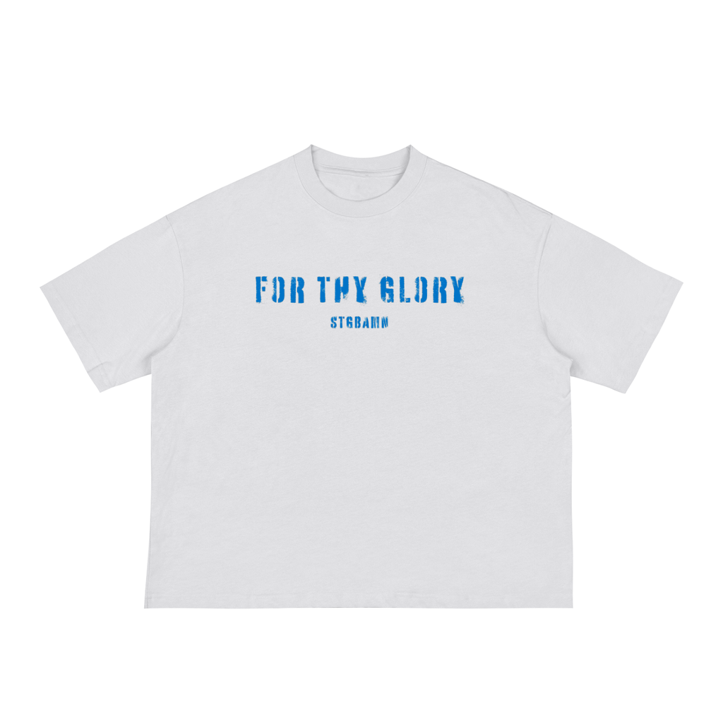 For Thy Glory Boxy Tee (Wht/Blu)