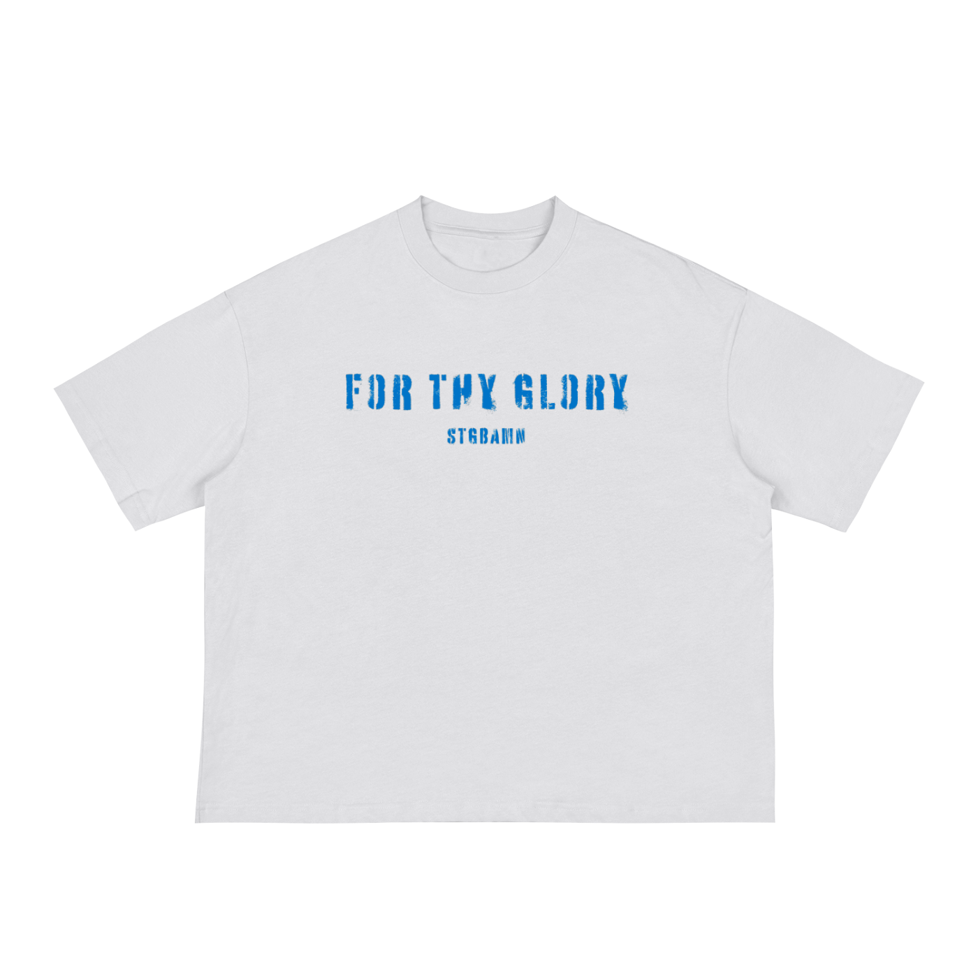 For Thy Glory Boxy Tee (Wht/Blu)
