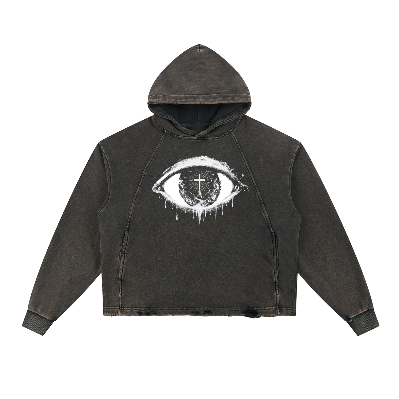 EYE OF CHRIST Vintage Washed Hoodie