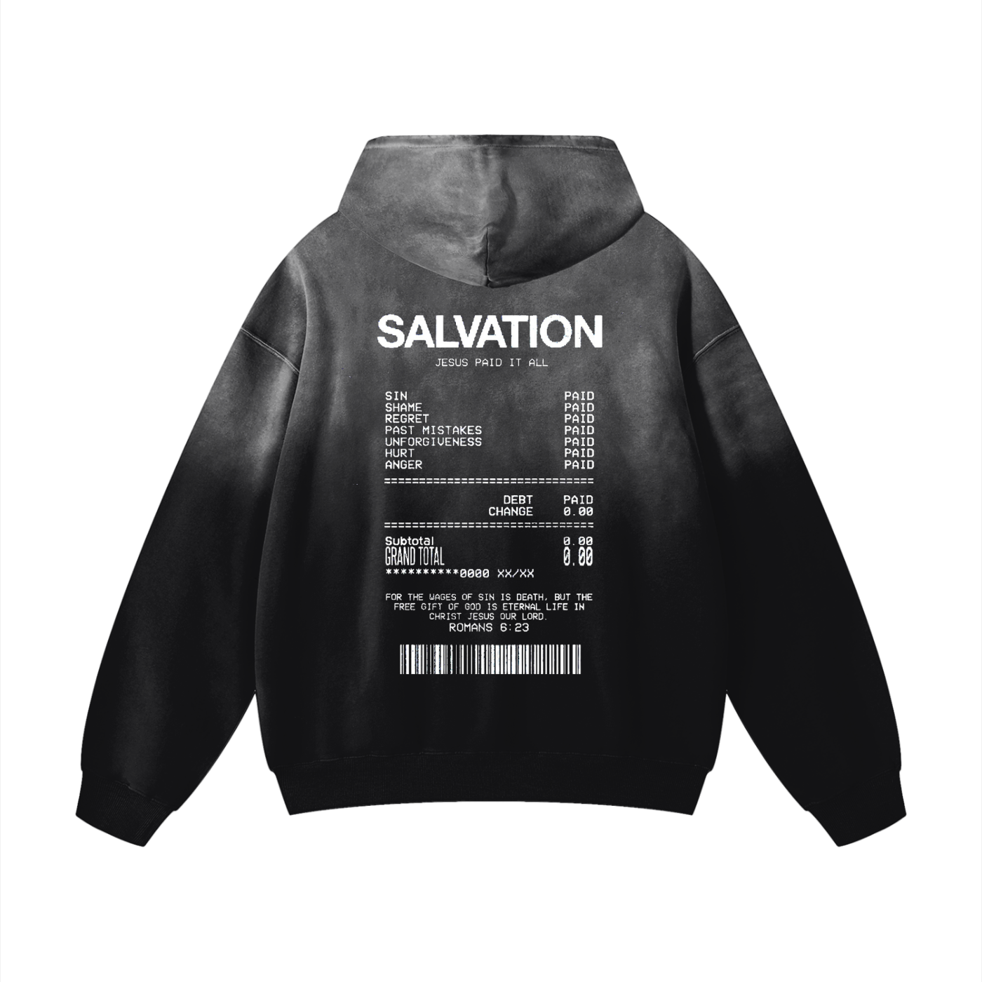 CHRIST SALVATION  Sunfade Oversized Hoodie