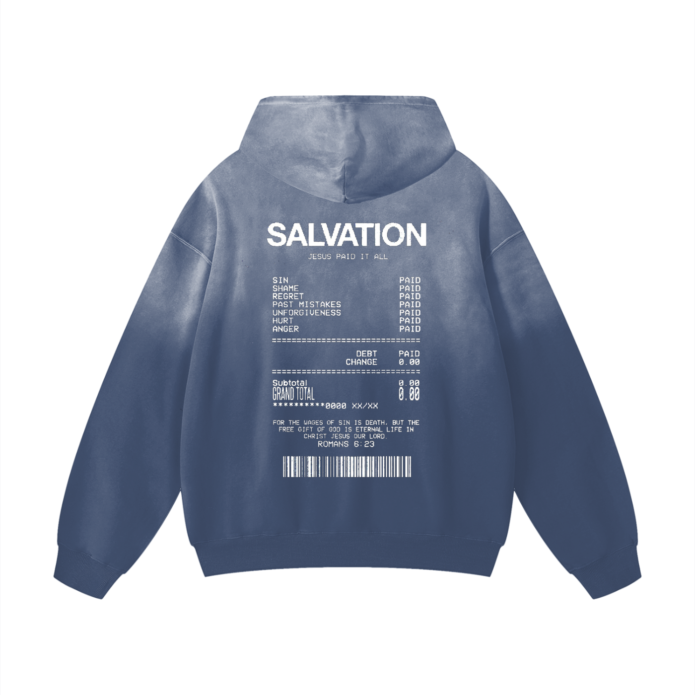 CHRIST SALVATION  Sunfade Oversized Hoodie