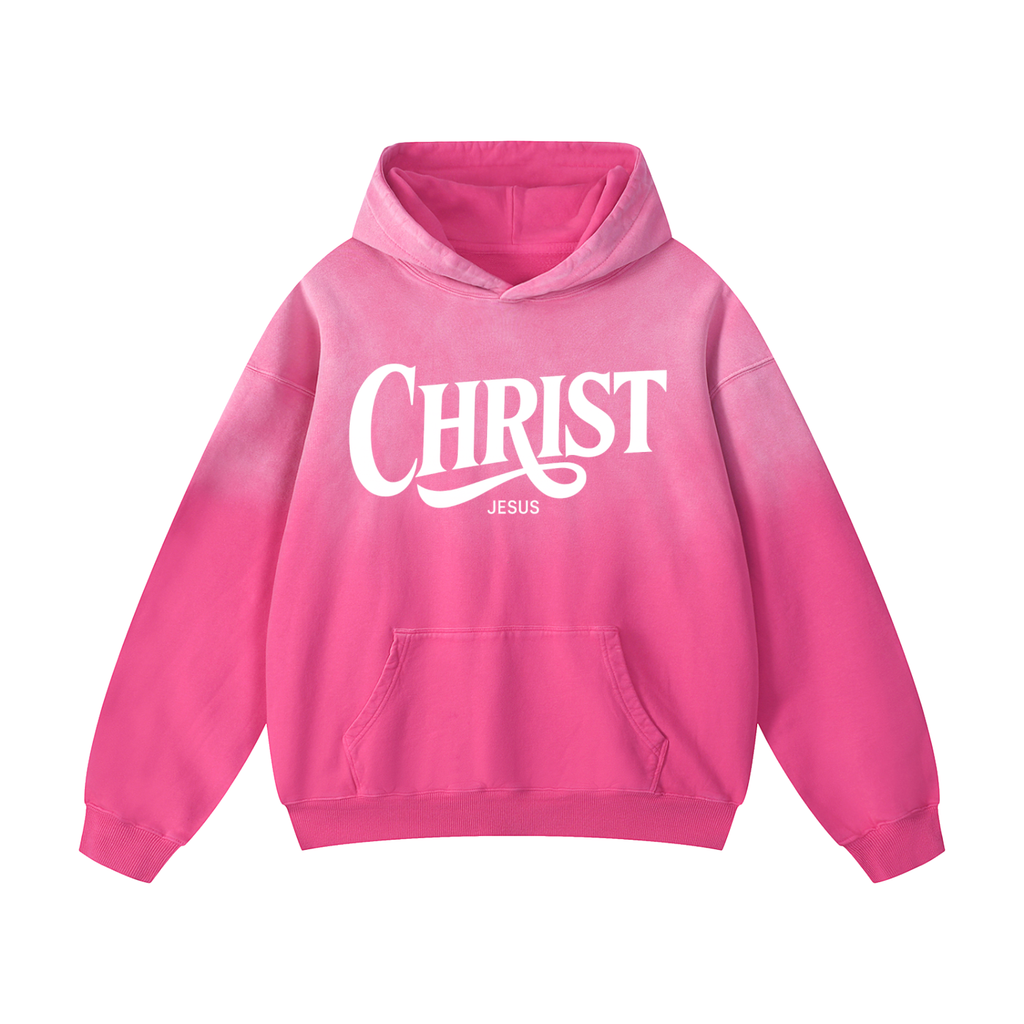 CHRIST SALVATION Sunfade Oversized Hoodie