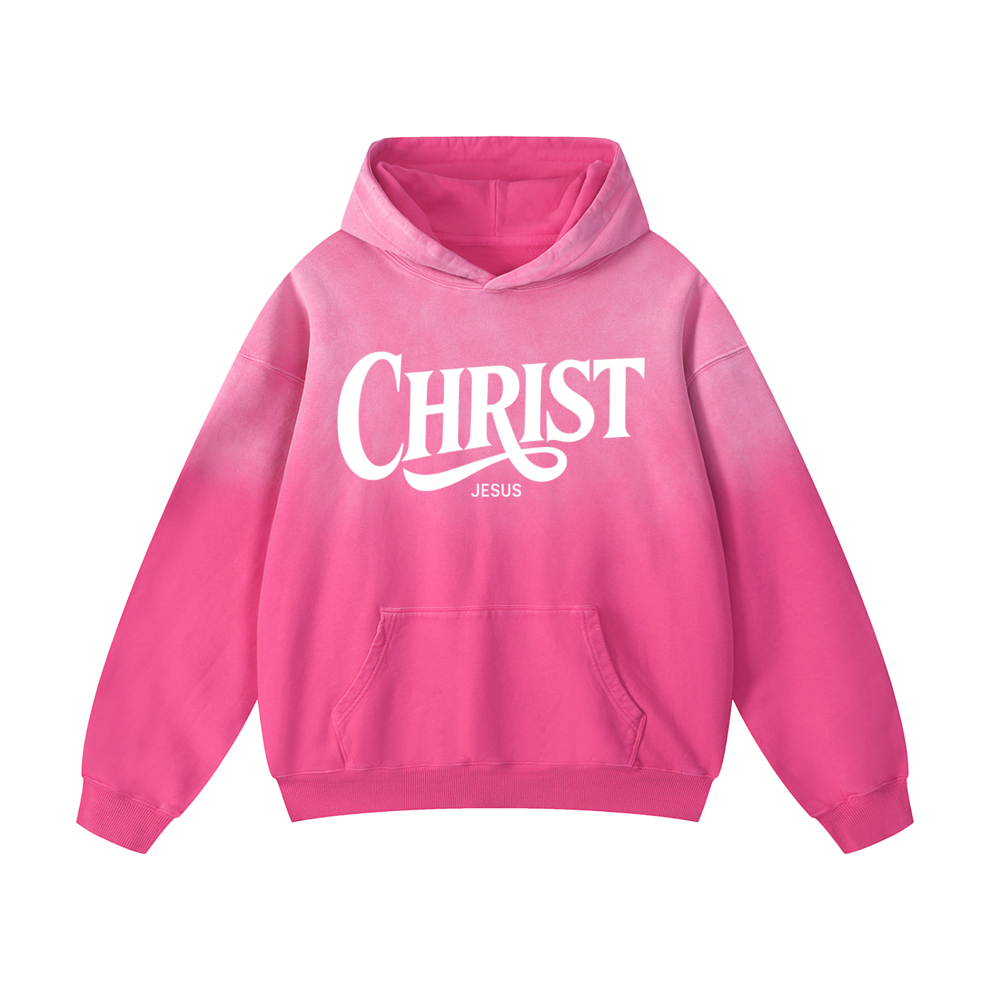 CHRIST SALVATION Sunfade Oversized Hoodie