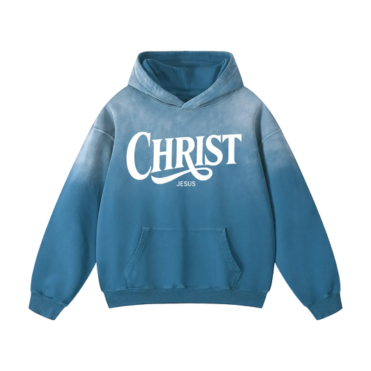 CHRIST SALVATION Sunfade Oversized Hoodie