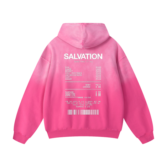 CHRIST SALVATION Sunfade Oversized Hoodie