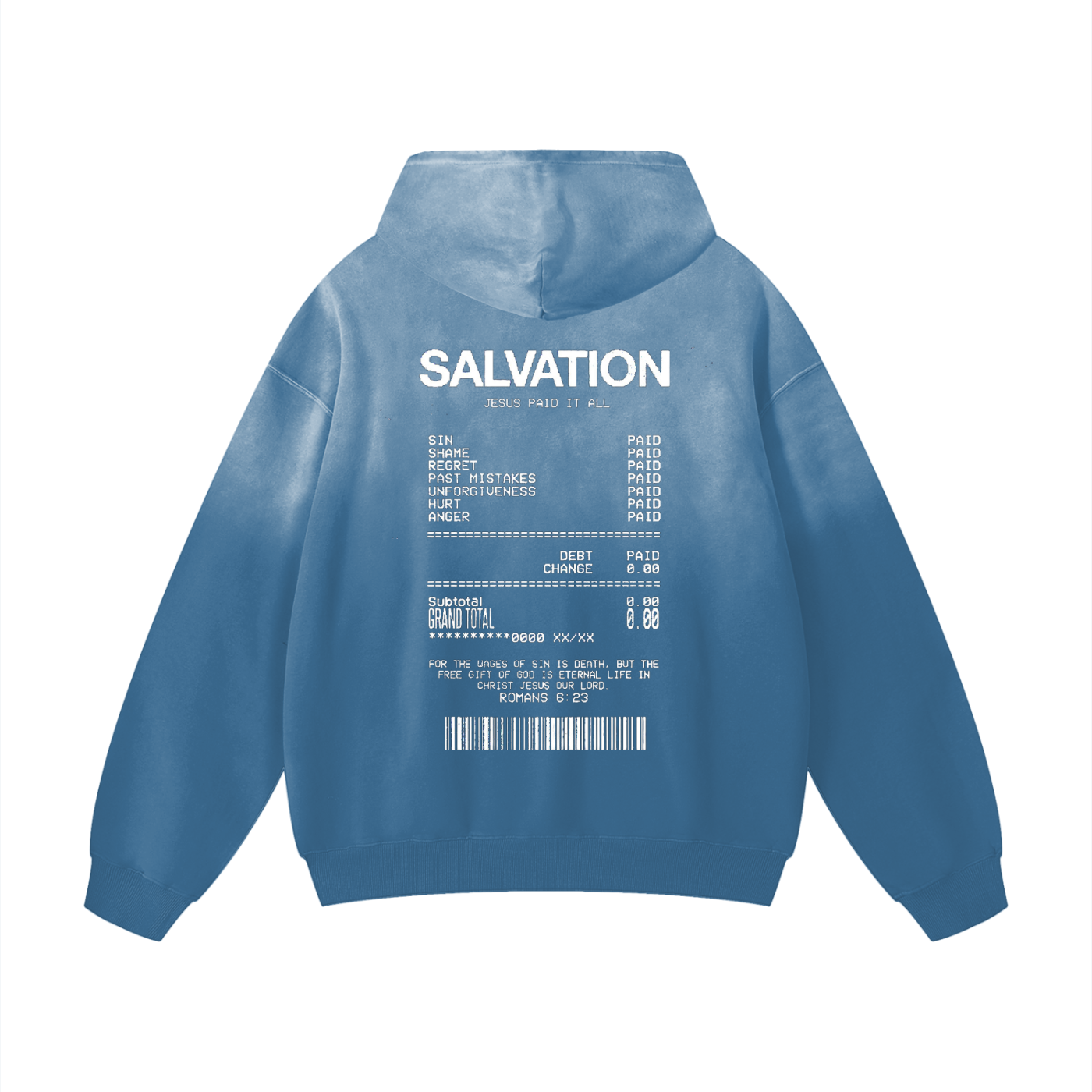 CHRIST SALVATION  Sunfade Oversized Hoodie