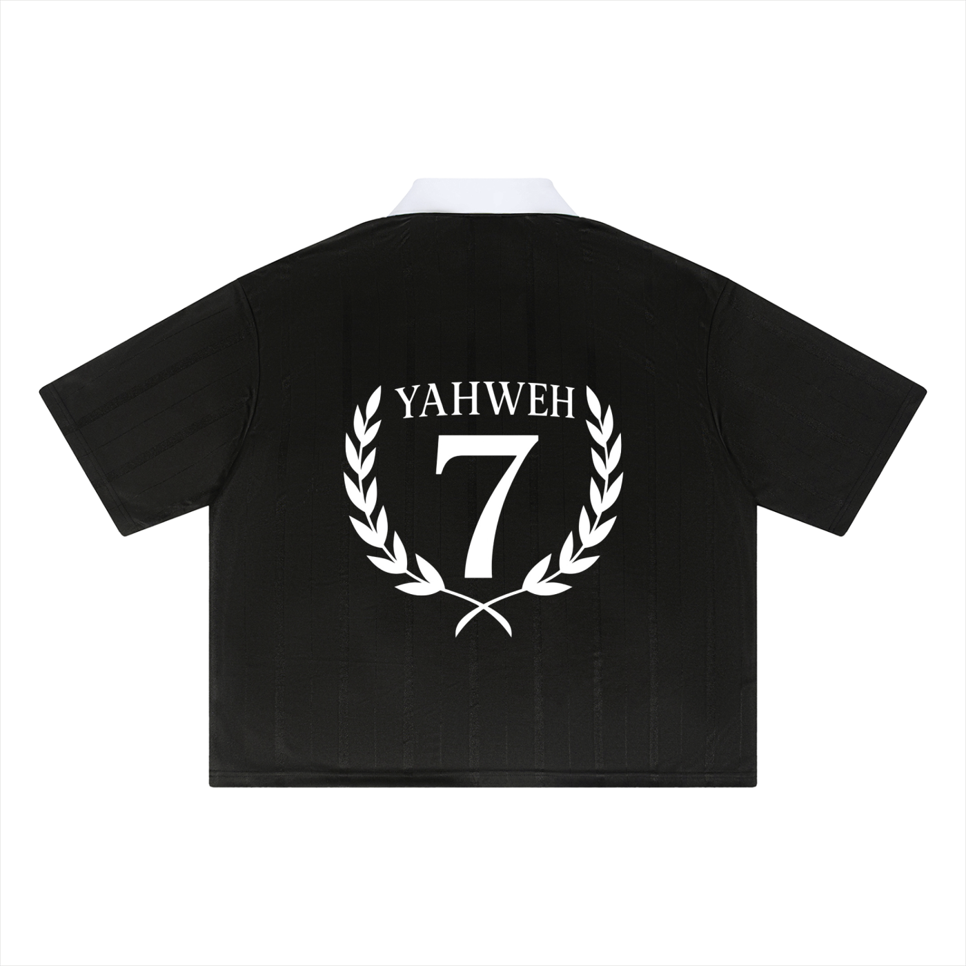 Chi Rho Striped Boxy Soccer Jersey (Black)