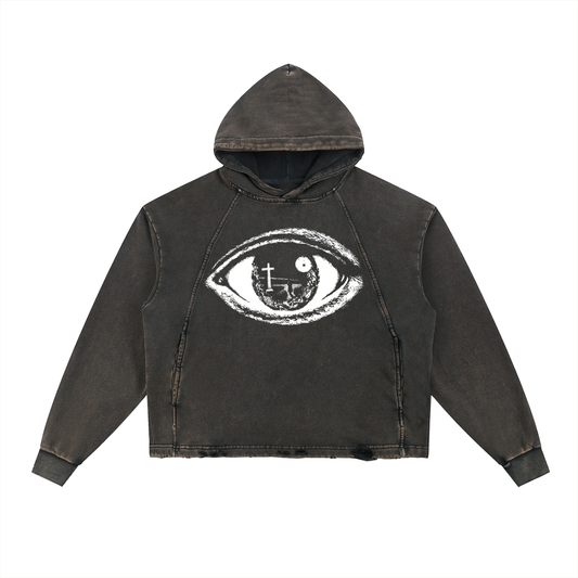 EYE OF CHRIST Vintage Washed Hoodie