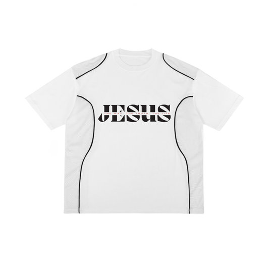 JESUS Piped Panel T-Shirt