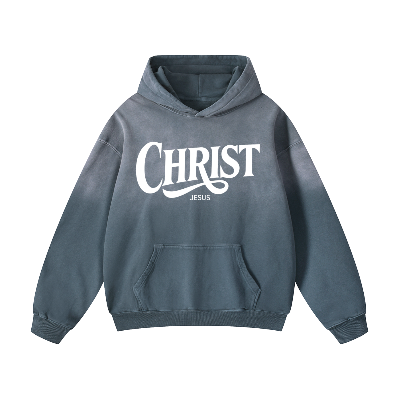 CHRIST SALVATION Sunfade Oversized Hoodie