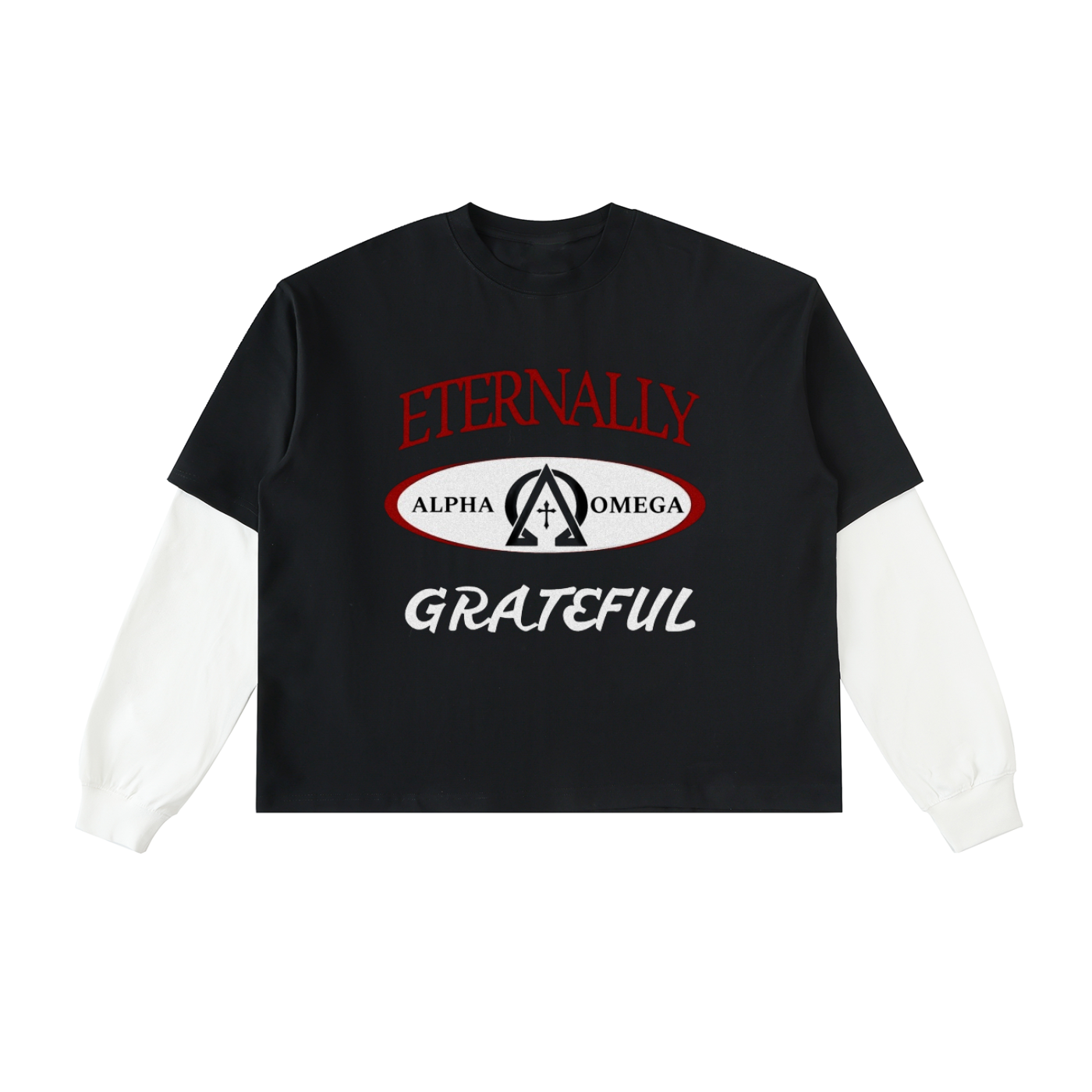 Layered ETERNALLY GRATEFUL  Sleeve T-Shirt