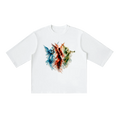 "ANG3L" Half Sleeve Ribbed T-Shirt